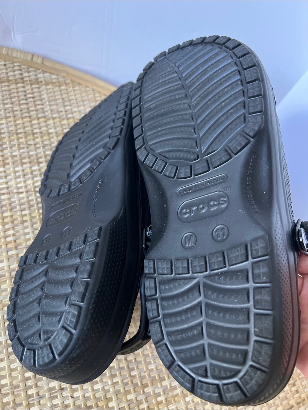 Crocs Mens Classic Yukon Vista II LiteRide Clogs graphite adj heel strap 11 - Picture 8 of 10
